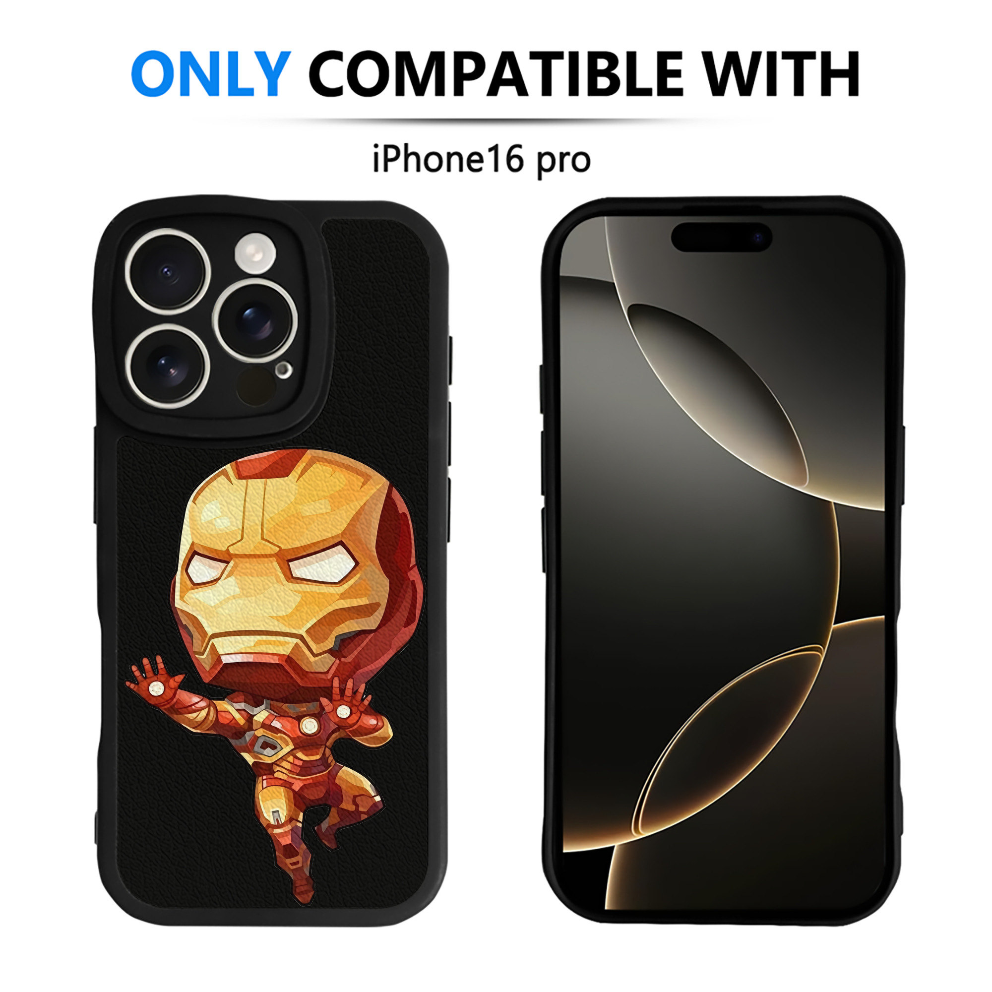 （画像用） アベンジャーズ The Avengers 【iPhone 16シリーズ対応】シリコンスマホケース（レザー調） 材質：シリコン